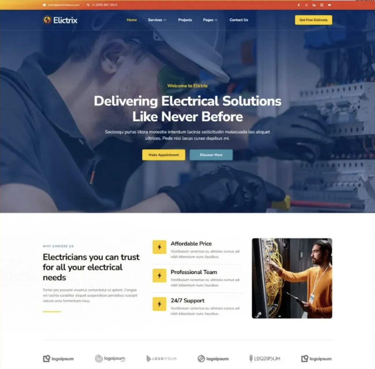 electrician_website_mockup