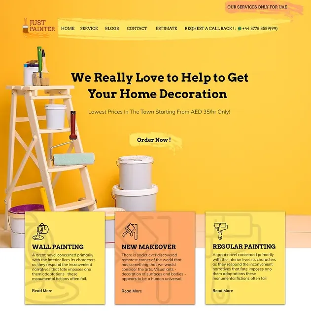 painter_website_mockup